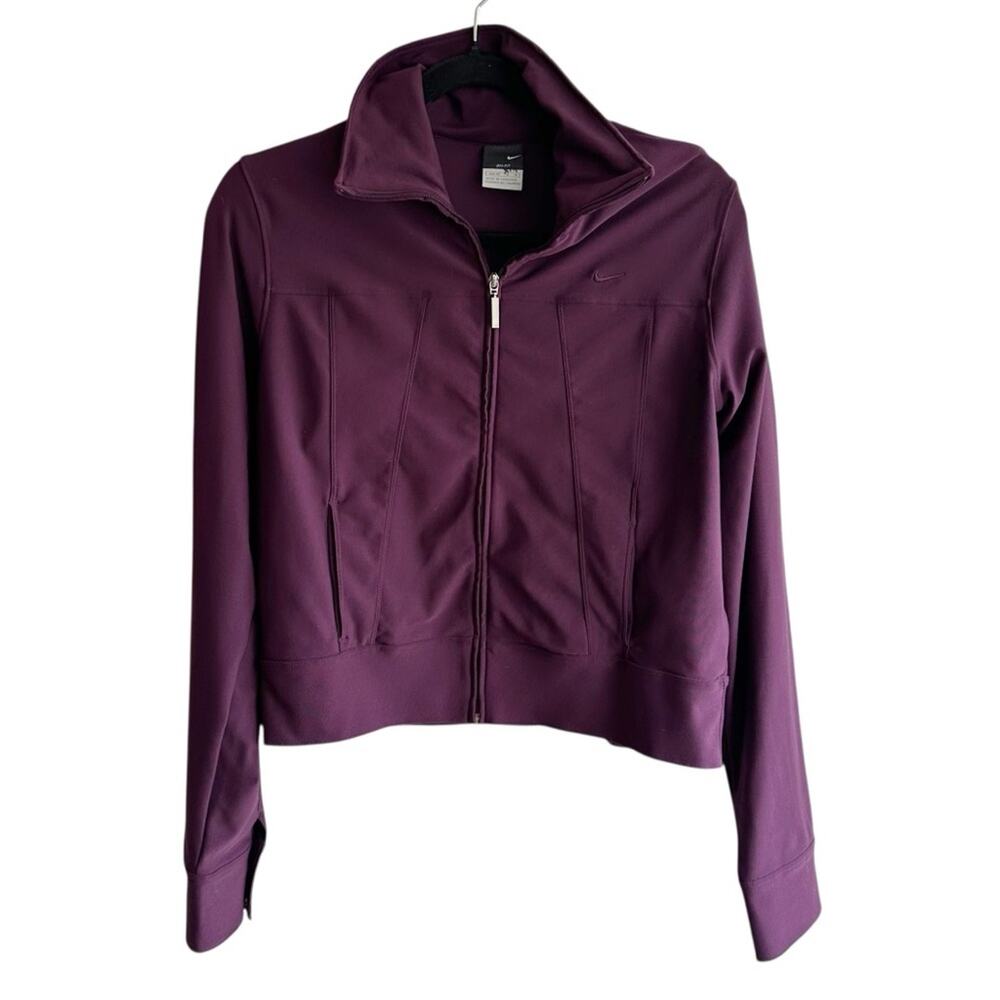 Nike Dri-FIT Active Bomber Style Jacket Plum Purple Size Medium